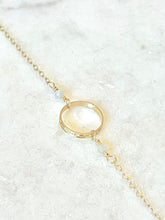 Load image into Gallery viewer, Antique Karen Lindner Designs 10K Yellow Gold Baby Ring Eternity Necklace
