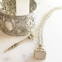 antique Karen Lindner Designs signature one of a kind jewelry made from unusual antique pieces from England, France and Europe.  Sterling and gold antiques made modern.