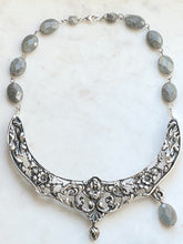 Load image into Gallery viewer, Antique Karen Lindner Designs Sterling European Purse Handle Statement Necklace
