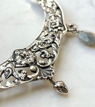 Load image into Gallery viewer, Antique Karen Lindner Designs Sterling European Purse Handle Statement Necklace
