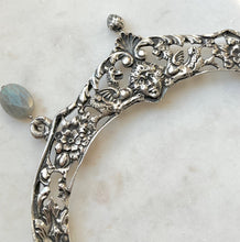 Load image into Gallery viewer, Antique Karen Lindner Designs Sterling European Purse Handle Statement Necklace
