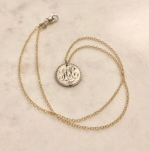 Load image into Gallery viewer, Antique Karen Lindner Designs &quot;JCC&quot; Love Token Necklace
