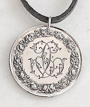 Load image into Gallery viewer, Antique Karen Lindner Designs French Marriage Medal Necklace
