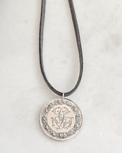 Load image into Gallery viewer, Antique Karen Lindner Designs French Marriage Medal Necklace
