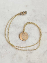 Load image into Gallery viewer, Antique Karen Lindner Designs 2-Sided &quot;CJ / CFJ&quot; Love Token Necklace
