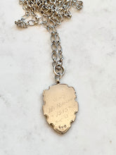 Load image into Gallery viewer, Antique Karen Lindner Designs Sterling and Gold English Fob Necklace
