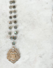 Load image into Gallery viewer, Antique Karen Lindner Designs English Watch Fob Necklace
