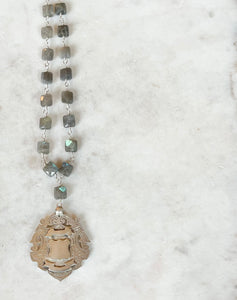Antique Karen Lindner Designs English Watch Fob Necklace