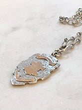 Load image into Gallery viewer, Antique Karen Lindner Designs Sterling and Gold English Fob Necklace
