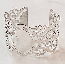 Load image into Gallery viewer, Antique English Pierced Karen Lindner Designs Napkin Ring Cuff Bracelet
