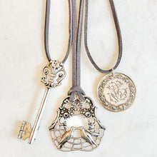 Load image into Gallery viewer, Antique Karen Lindner Designs French Marriage Medal Necklace

