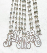 Load image into Gallery viewer, Antique Karen Lindner Designs Sterling Initial N Necklace
