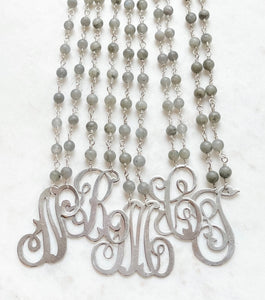 Antique Karen Lindner Designs Sterling Initial N Necklace